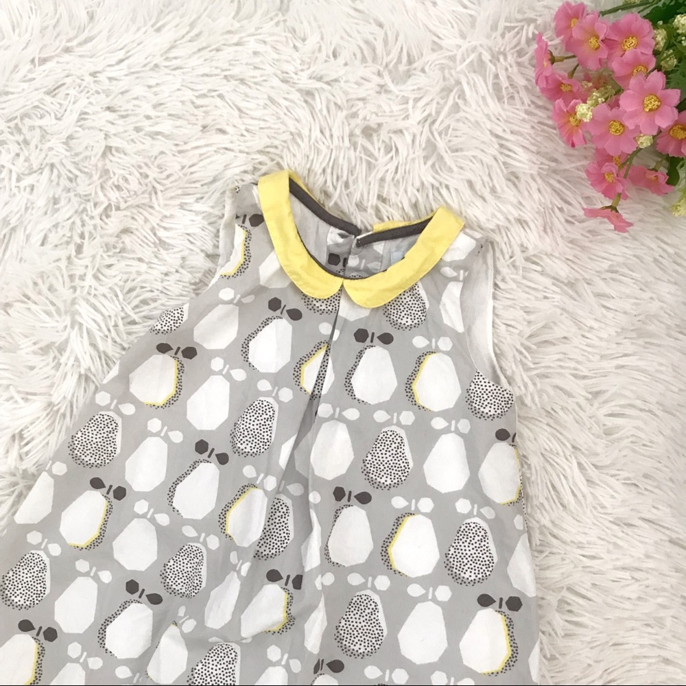 ❌Gold❌Obaïbi Baby Girl Gray Yellow Dress 🍐